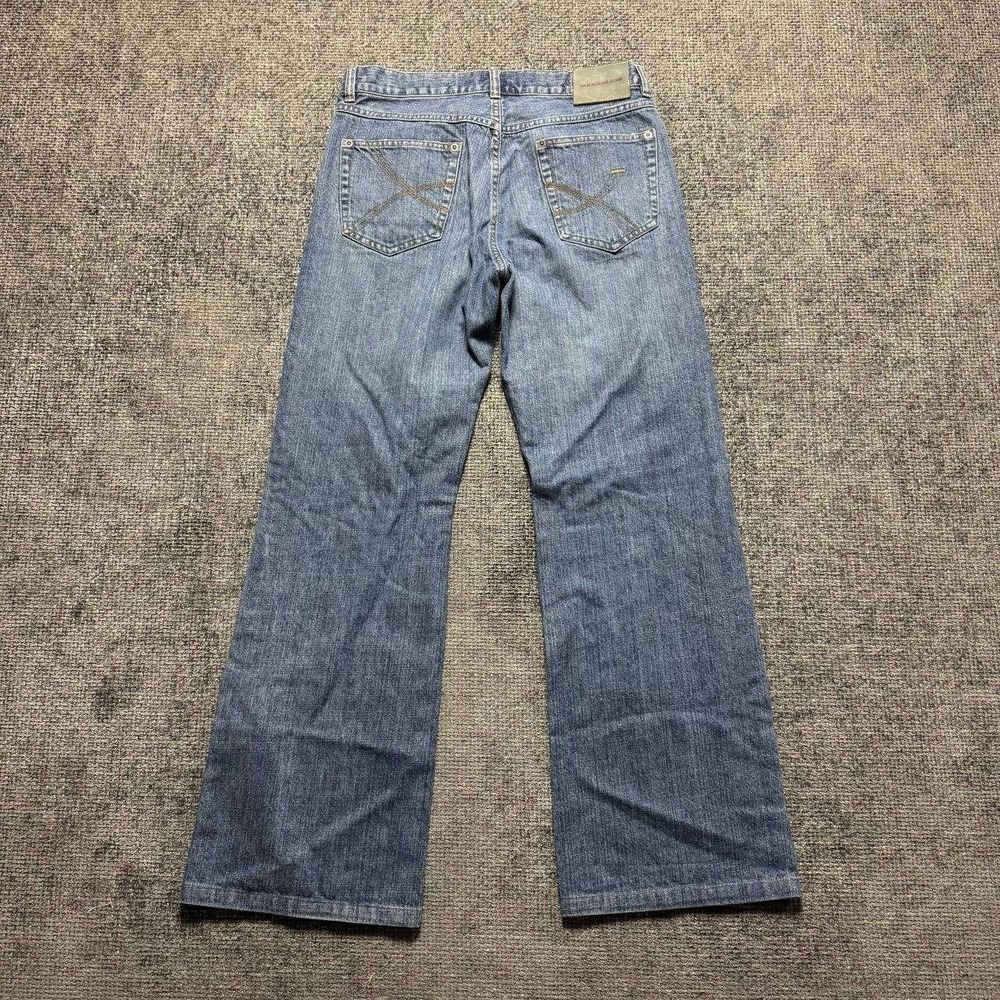 Mexx Jeans Wide Leg Relaxed Denim Mens 34 Medium Blue Y2K Skater X-Stitch
